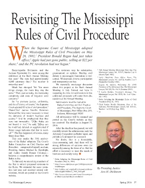 Mississippi Rules Of Civil Procedure >> Page 37 Ms Lawyerspring2016 Mississippi Rules Of Civil Procedure >> Page 37 Ms Lawyerspring2016